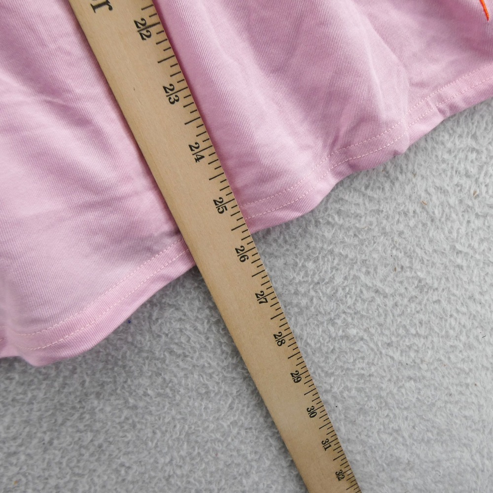 Margaritaville Shirt Women Medium KC Kansas City Pink Babydoll Peplum Parrot Y2K - Picture 6 of 11